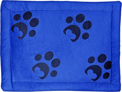Pet Beds for Small, Medium, and Large Dogs and Cats, Blue Durable Dog Bed for Large Medium Small Dogs Soft Washable Pet Bed Breathable Rectangle Sleeping Bed Anti-Slip Bottom, Multiple Sizes S-L