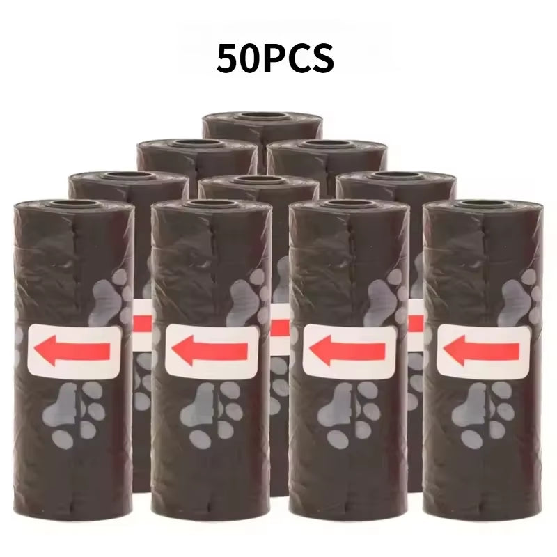 1-50 Rolls Biodegradable Dog Poop Bags Leak-Proof Thick Pet Waste Bags for Outdoor Walks Cat Litter Trash Bags Pet Supplies