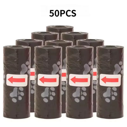 1-50 Rolls Biodegradable Dog Poop Bags Leak-Proof Thick Pet Waste Bags for Outdoor Walks Cat Litter Trash Bags Pet Supplies