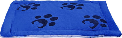 Pet Beds for Small, Medium, and Large Dogs and Cats, Blue Durable Dog Bed for Large Medium Small Dogs Soft Washable Pet Bed Breathable Rectangle Sleeping Bed Anti-Slip Bottom, Multiple Sizes S-L