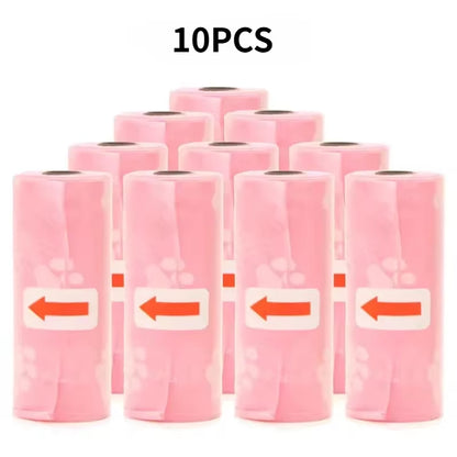 1-50 Rolls Biodegradable Dog Poop Bags Leak-Proof Thick Pet Waste Bags for Outdoor Walks Cat Litter Trash Bags Pet Supplies