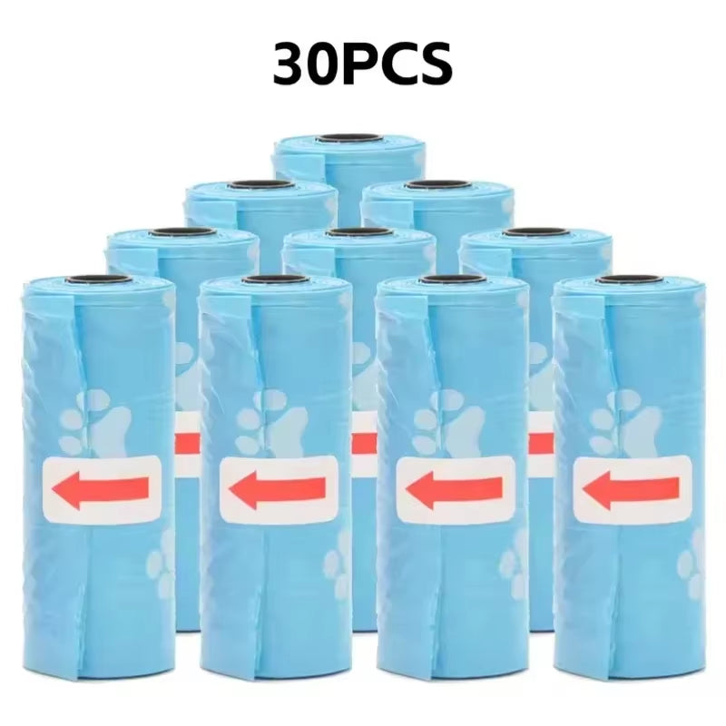 1-50 Rolls Biodegradable Dog Poop Bags Leak-Proof Thick Pet Waste Bags for Outdoor Walks Cat Litter Trash Bags Pet Supplies