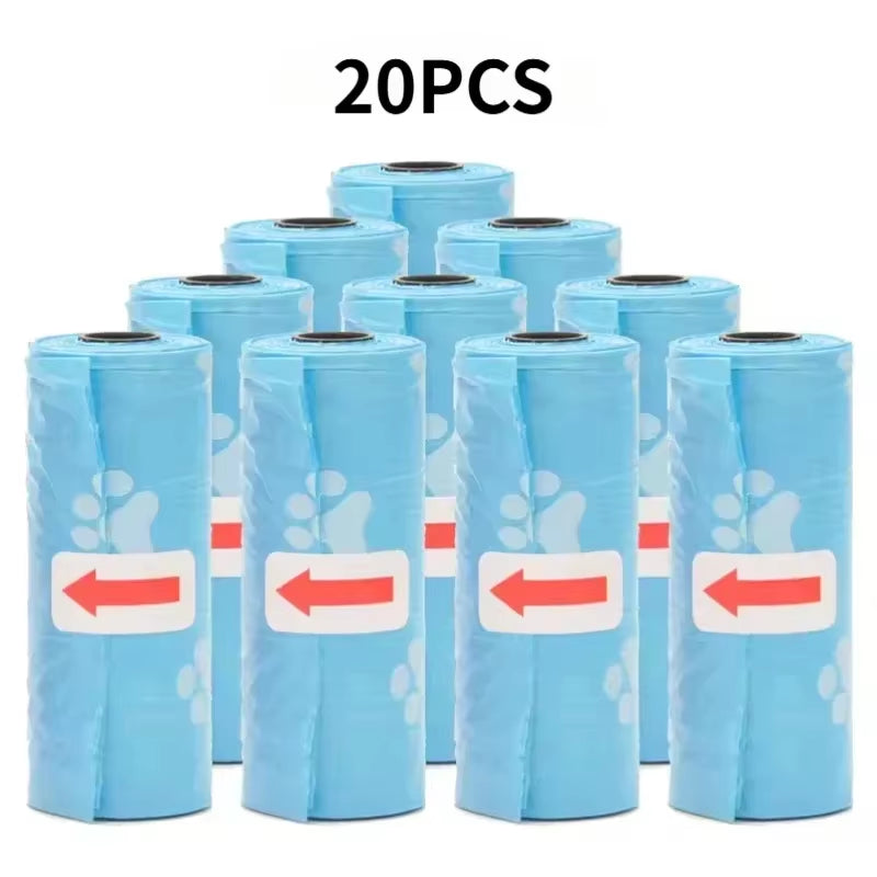 1-50 Rolls Biodegradable Dog Poop Bags Leak-Proof Thick Pet Waste Bags for Outdoor Walks Cat Litter Trash Bags Pet Supplies
