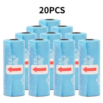 1-50 Rolls Biodegradable Dog Poop Bags Leak-Proof Thick Pet Waste Bags for Outdoor Walks Cat Litter Trash Bags Pet Supplies