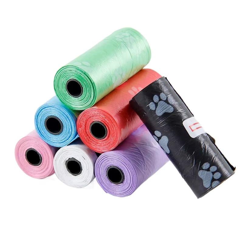 1-50 Rolls Biodegradable Dog Poop Bags Leak-Proof Thick Pet Waste Bags for Outdoor Walks Cat Litter Trash Bags Pet Supplies