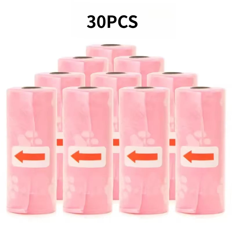 1-50 Rolls Biodegradable Dog Poop Bags Leak-Proof Thick Pet Waste Bags for Outdoor Walks Cat Litter Trash Bags Pet Supplies