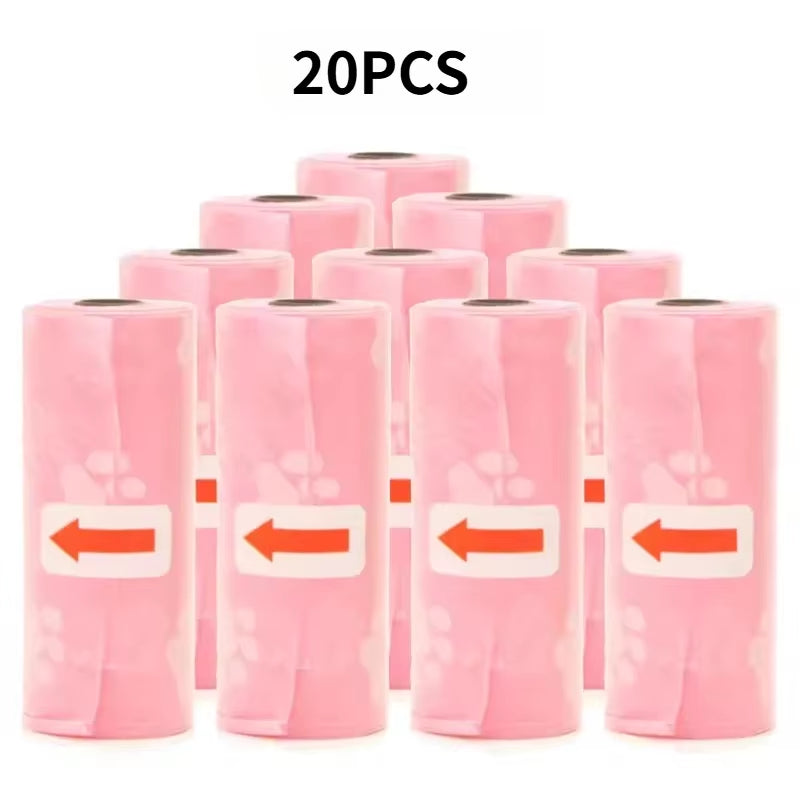 1-50 Rolls Biodegradable Dog Poop Bags Leak-Proof Thick Pet Waste Bags for Outdoor Walks Cat Litter Trash Bags Pet Supplies