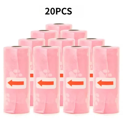 1-50 Rolls Biodegradable Dog Poop Bags Leak-Proof Thick Pet Waste Bags for Outdoor Walks Cat Litter Trash Bags Pet Supplies