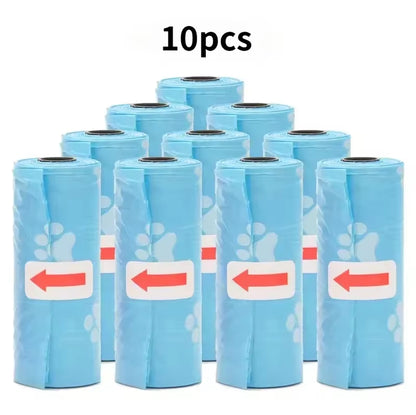 1-50 Rolls Biodegradable Dog Poop Bags Leak-Proof Thick Pet Waste Bags for Outdoor Walks Cat Litter Trash Bags Pet Supplies