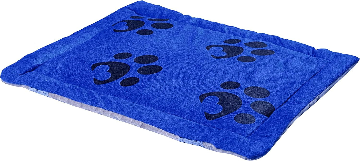 Pet Beds for Small, Medium, and Large Dogs and Cats, Blue Durable Dog Bed for Large Medium Small Dogs Soft Washable Pet Bed Breathable Rectangle Sleeping Bed Anti-Slip Bottom, Multiple Sizes S-L